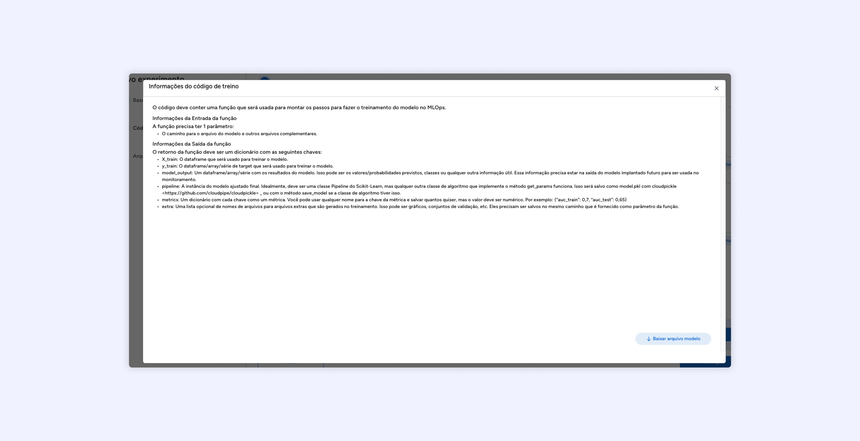 Examples of modal to redesign